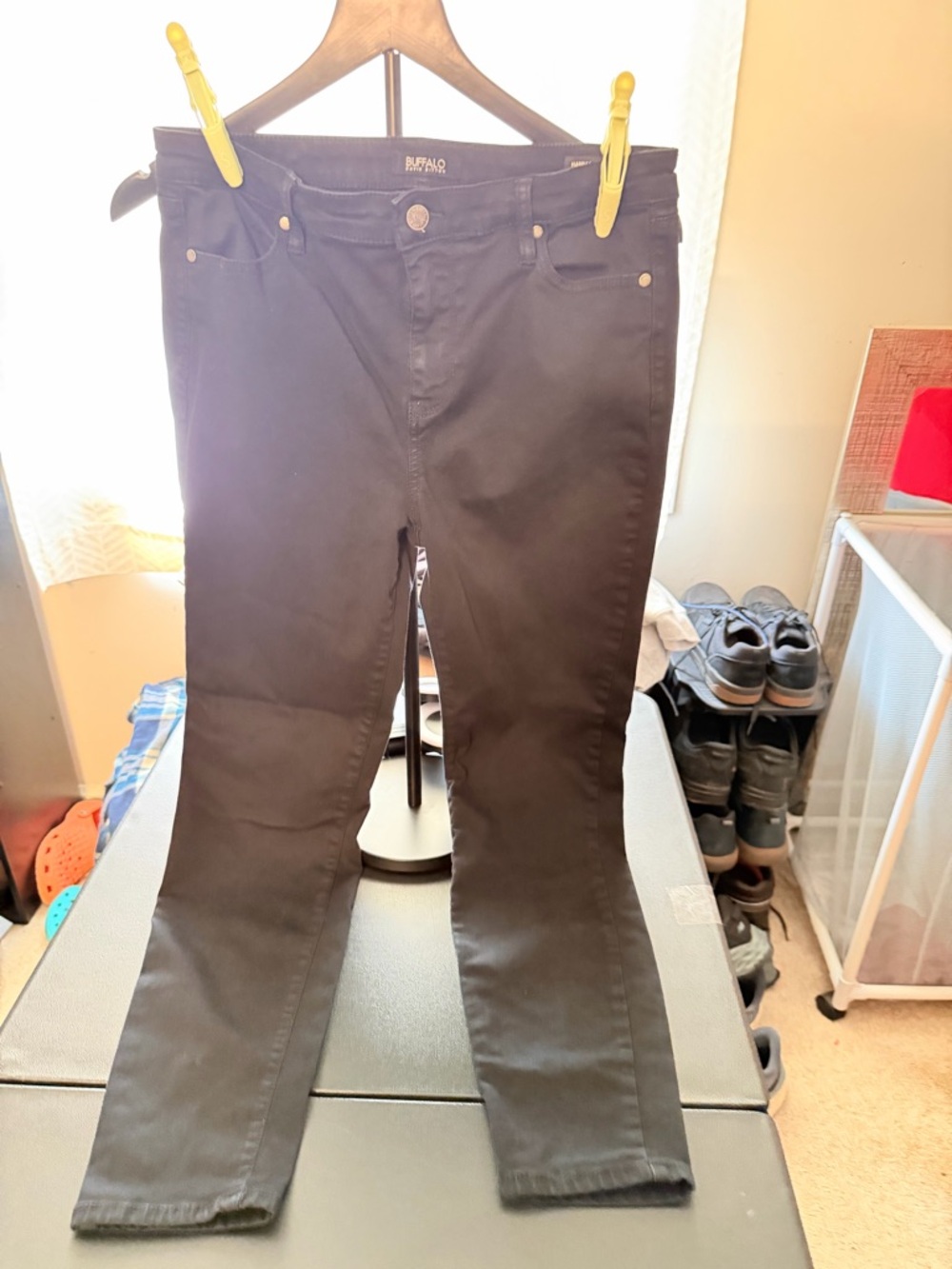 Buffalo David Bitton Hannah Skinny Jeans Black Size 10/30 Mid Rise Stretch
